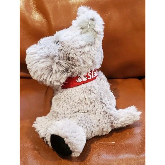 6.5 Inch Gray Terrier Schnauzer Puppy Dog 2012 State Farm Advertising Plush - Picture 2 of 9